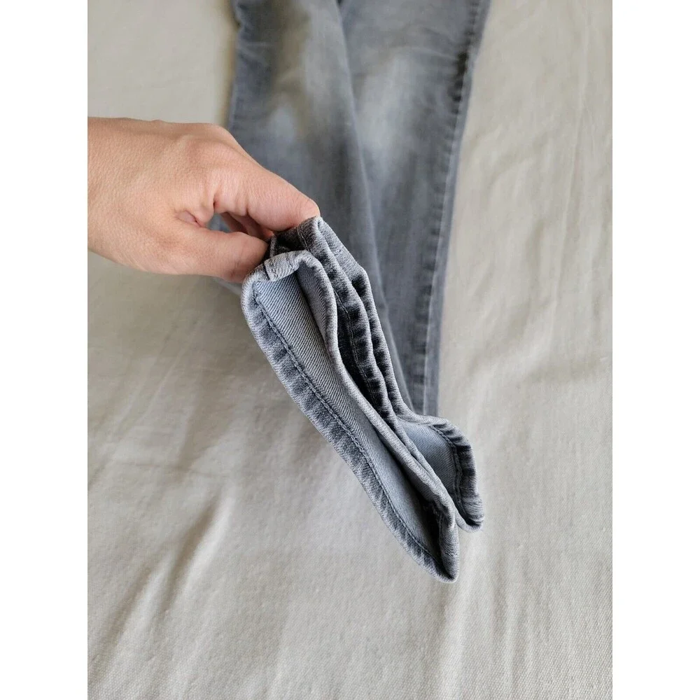 Banana Republic Mens 34x34.5 Jeans Tapered Athletic Fit Gray Mid Rise Stretch‎